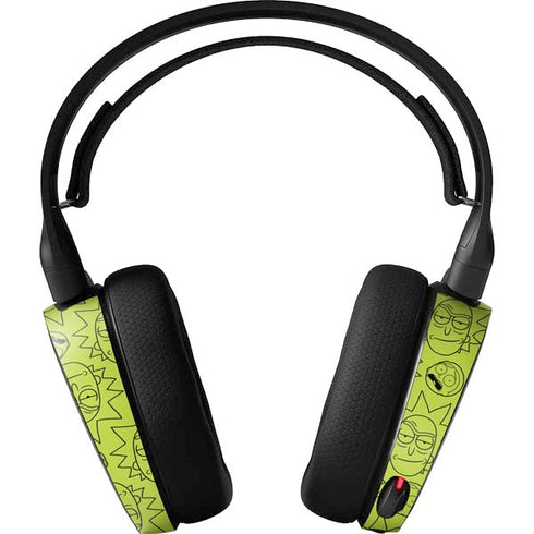 Adult Swim Rick and Morty Rick and Morty All Over Print SteelSeries Arctis 3 Skin